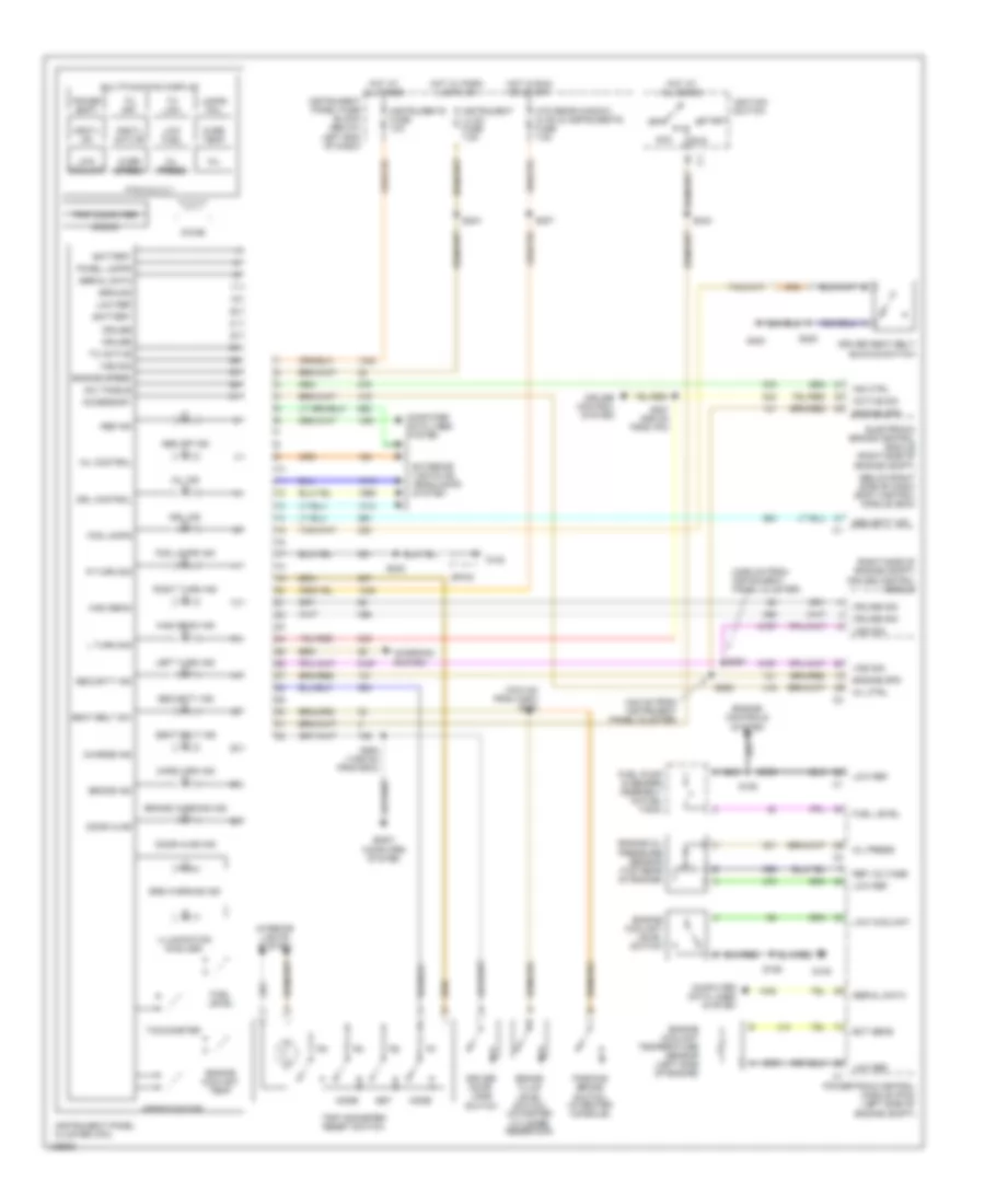 Instrument Cluster Wiring Diagram for Pontiac GTO 2004