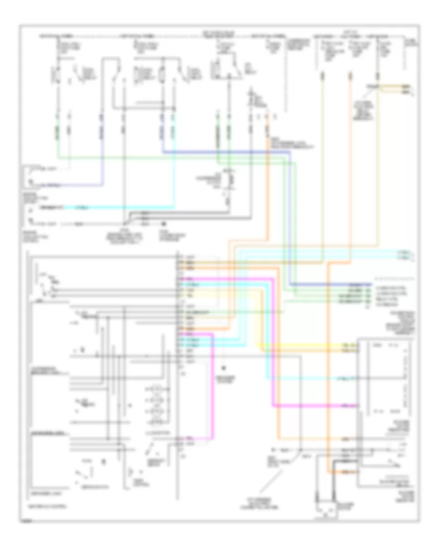 Air Conditioning Wiring Diagrams 1 of 2 for Pontiac Trans Sport SE 1997