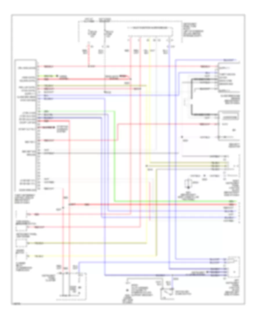 Anti theft Wiring Diagram 1 of 2 for Pontiac Vibe 2004
