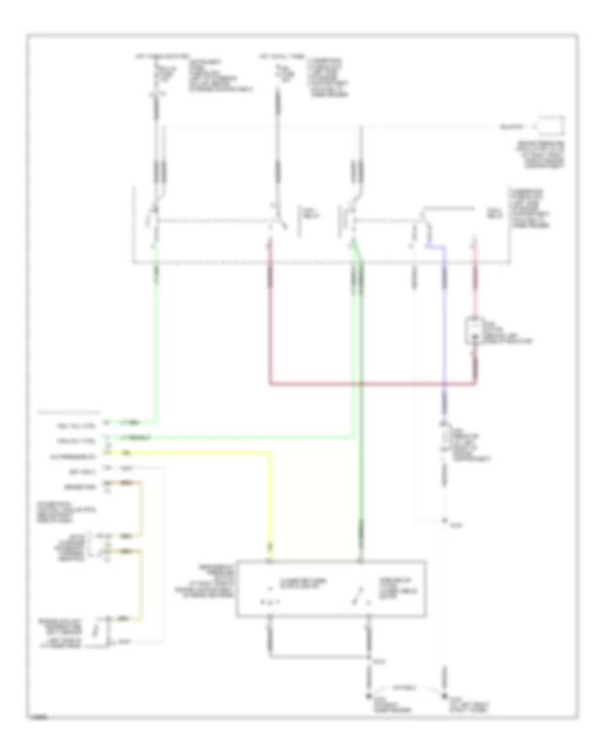 Cooling Fan Wiring Diagram for Pontiac Vibe 2004
