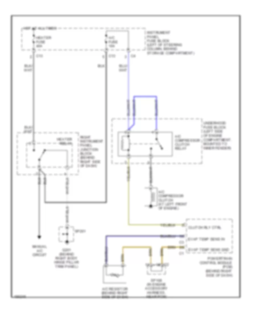 Compressor Wiring Diagram for Pontiac Vibe GT 2004