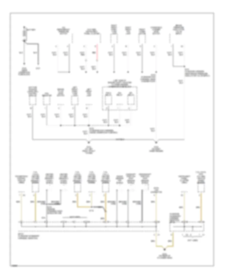 Ground Distribution Wiring Diagram 1 of 4 for Pontiac Vibe GT 2004
