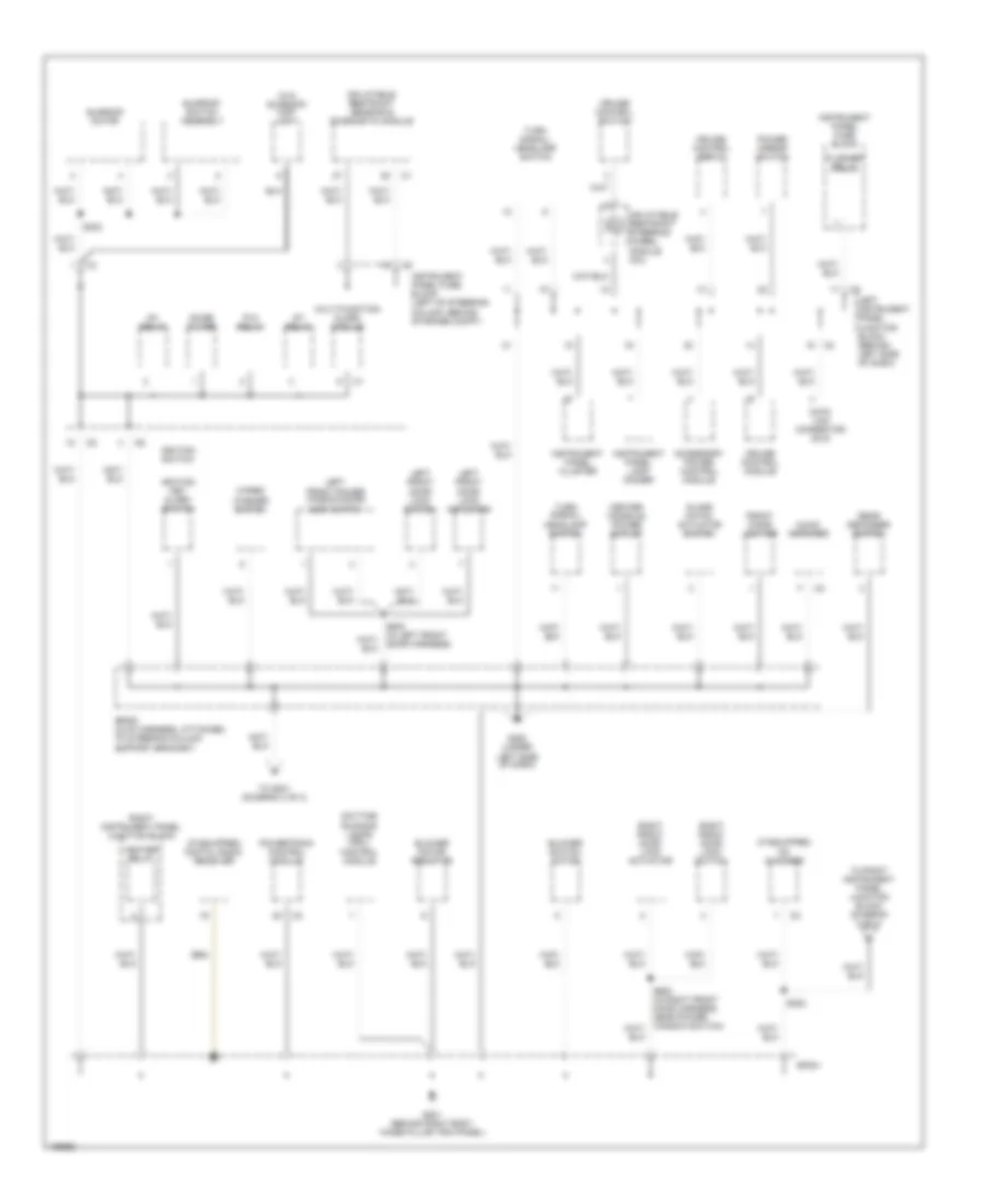 Ground Distribution Wiring Diagram 3 of 4 for Pontiac Vibe GT 2004