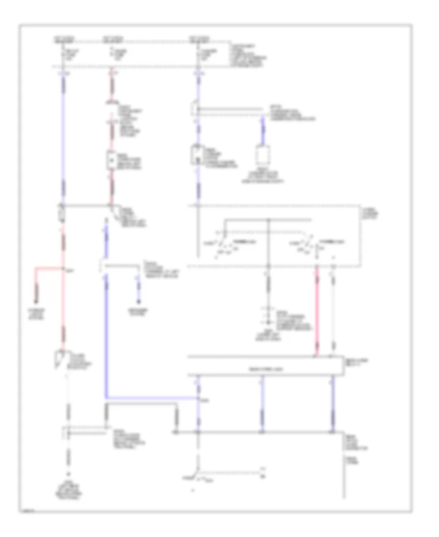 Rear Washer Wiper Wiring Diagram for Pontiac Vibe GT 2004