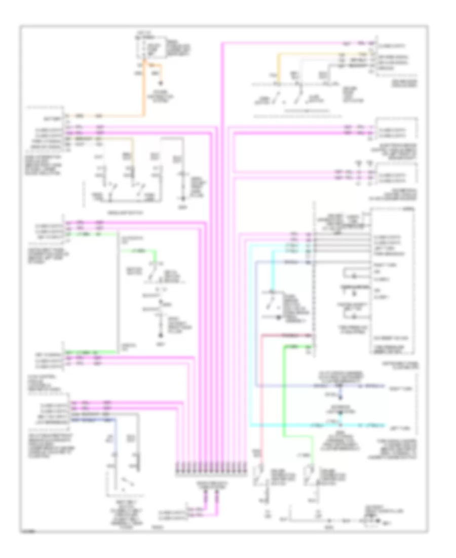 Warning Systems Wiring Diagram for Pontiac Bonneville GXP 2005