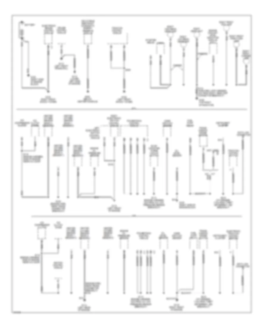 Ground Distribution Wiring Diagram 1 of 3 for Pontiac Firebird 1998