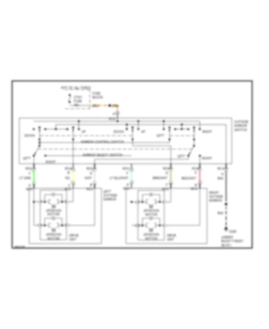 Power Mirror Wiring Diagram for Pontiac Grand Am GT 1992