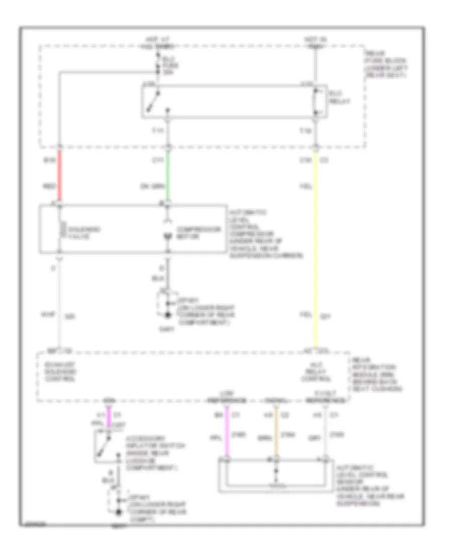 Electronic Suspension Wiring Diagram for Pontiac Bonneville SLE 2005