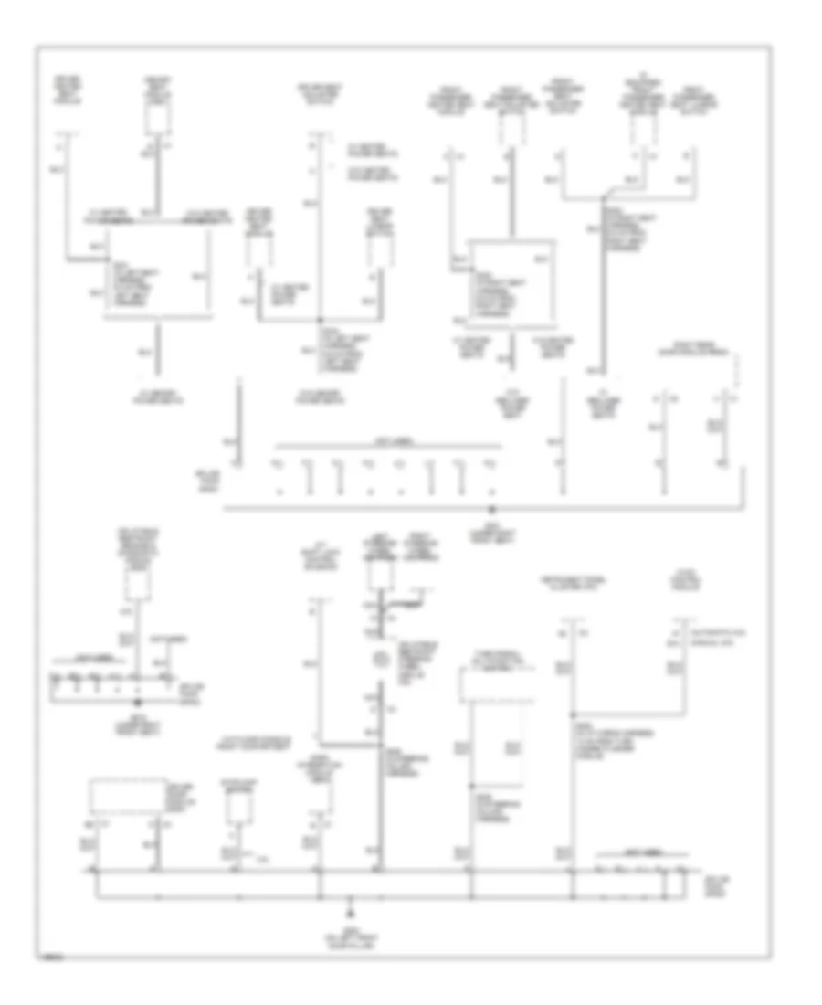 Ground Distribution Wiring Diagram (2 of 5) for Pontiac Bonneville SLE 2005