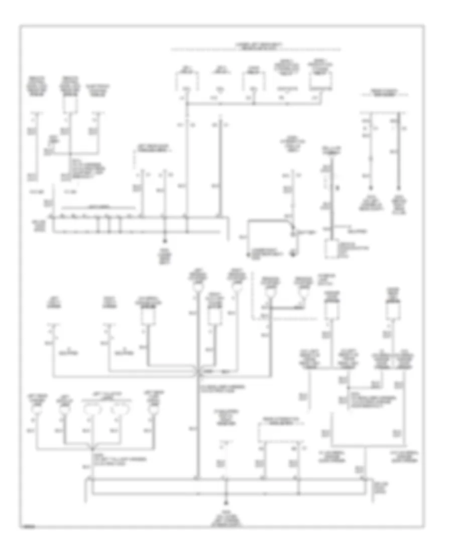 Ground Distribution Wiring Diagram 4 of 5 for Pontiac Bonneville SLE 2005