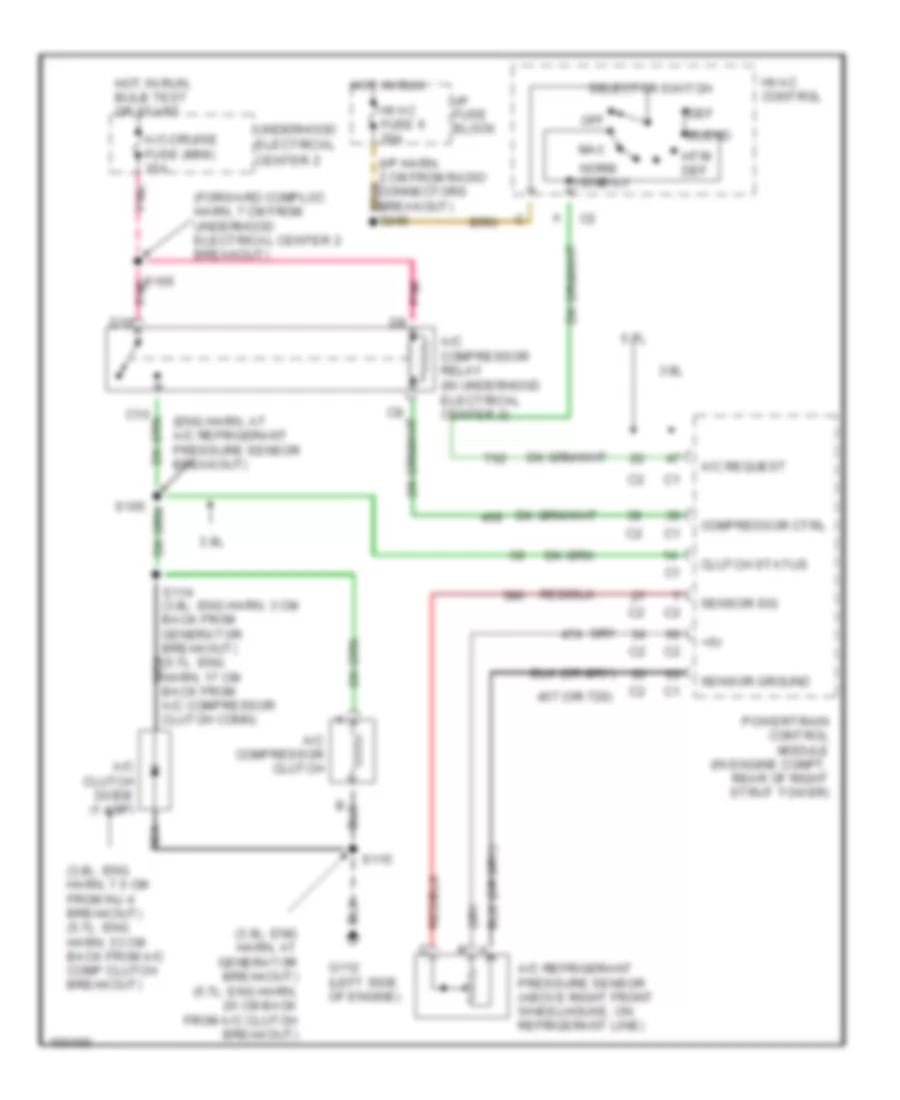 Compressor Wiring Diagram for Pontiac Firebird Trans Am 1998