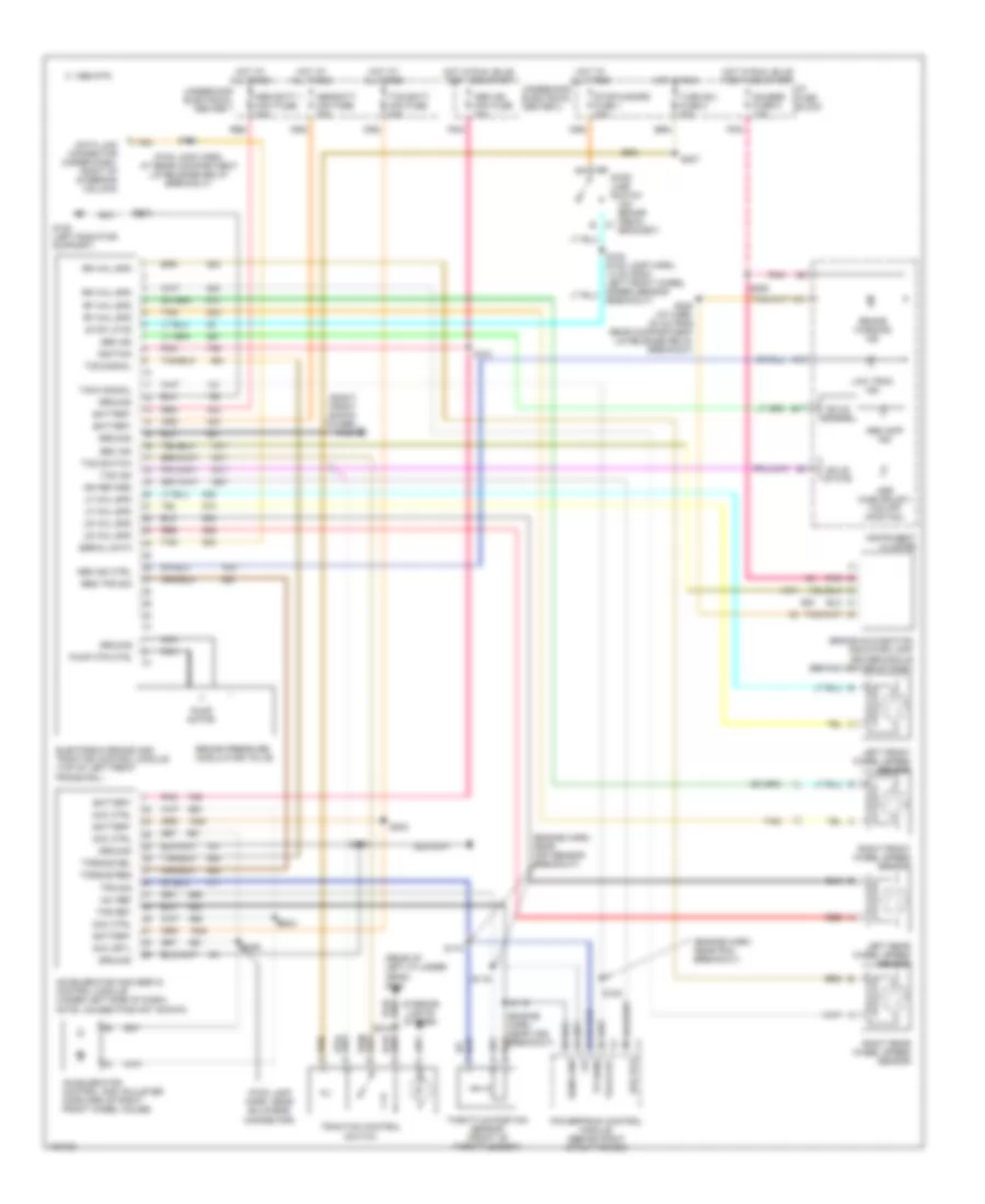 Anti lock Brake Wiring Diagrams with Traction Control for Pontiac Firebird Trans Am 1998