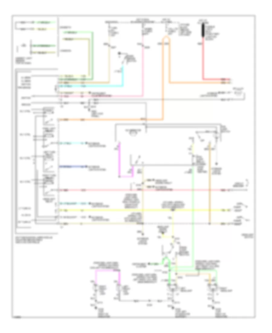 Headlamps Fog Lamps Wiring Diagram for Pontiac Firebird Trans Am 1998