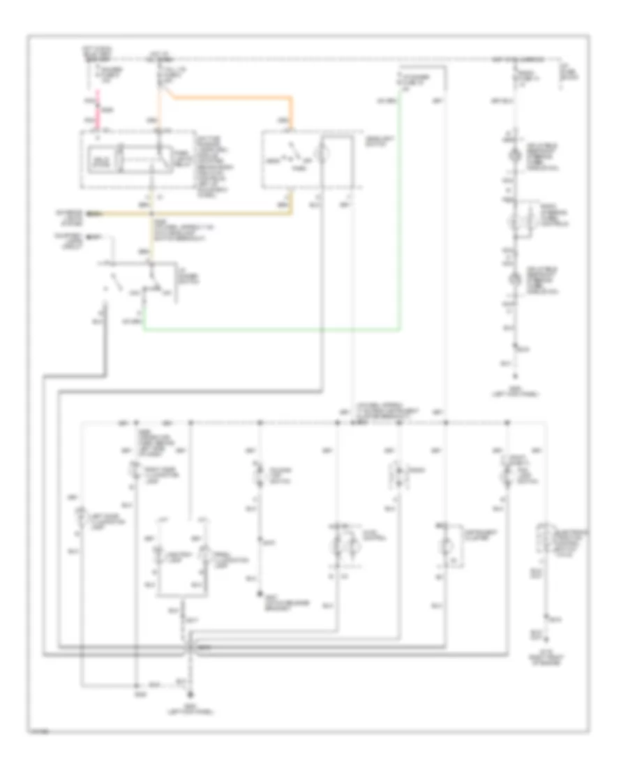 Instrument Illumination Wiring Diagram for Pontiac Firebird Trans Am 1998