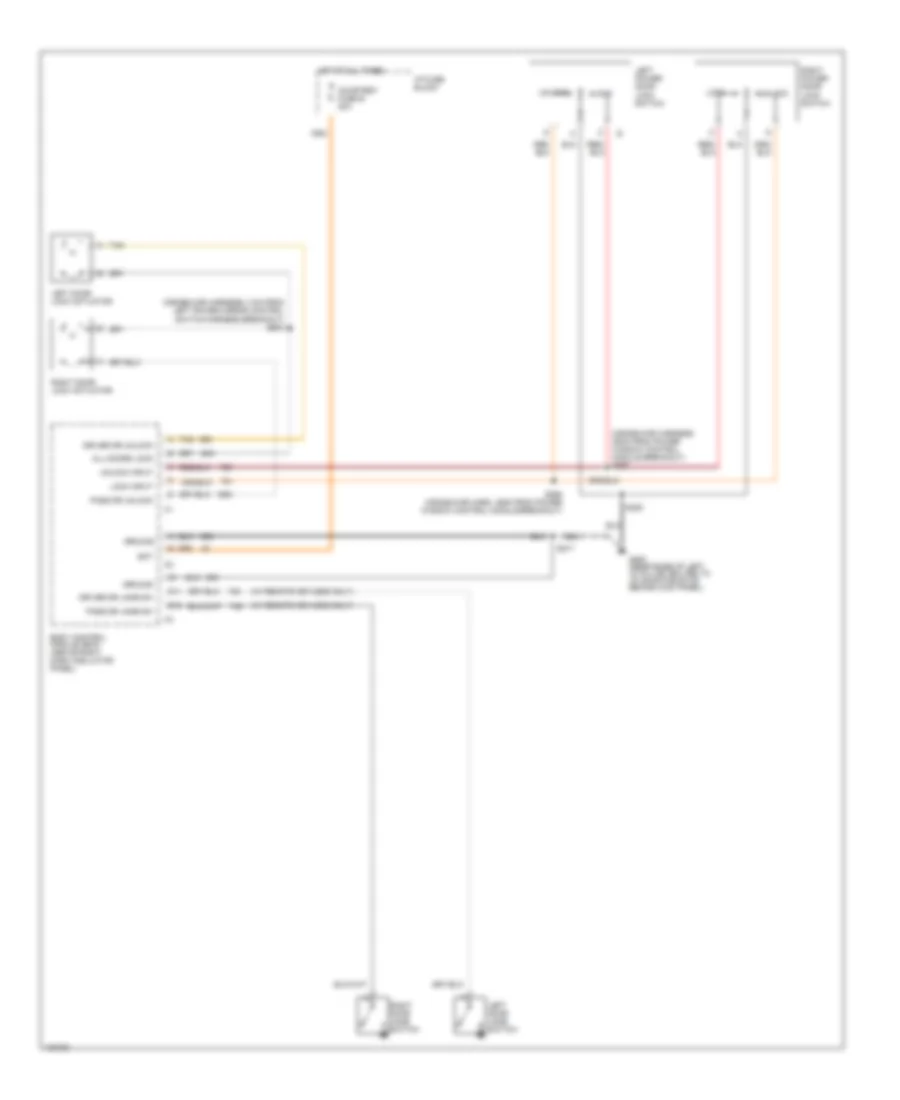 Power Door Lock Wiring Diagram for Pontiac Firebird Trans Am 1998