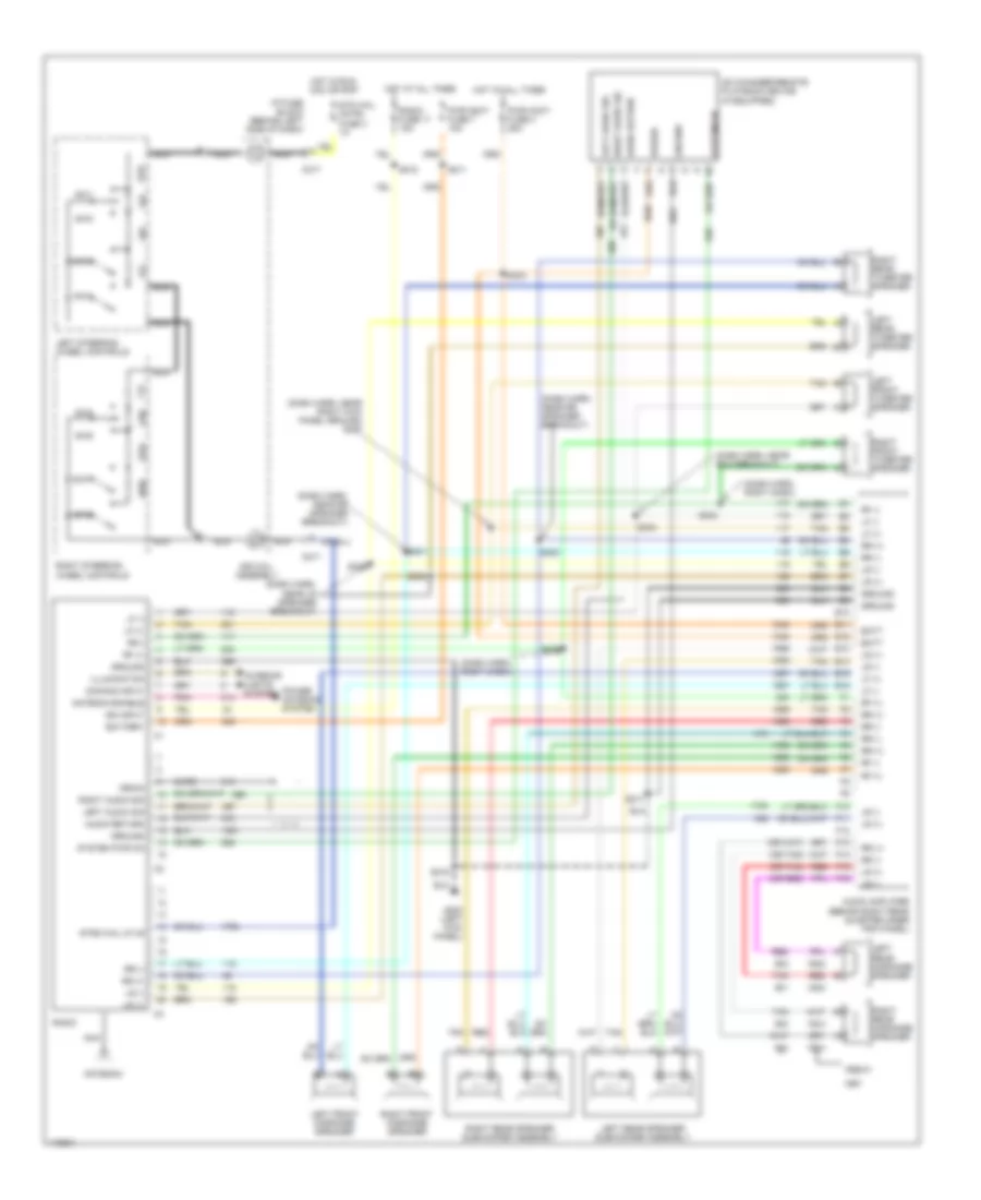 Radio Wiring Diagrams with Amplifier for Pontiac Firebird Trans Am 1998