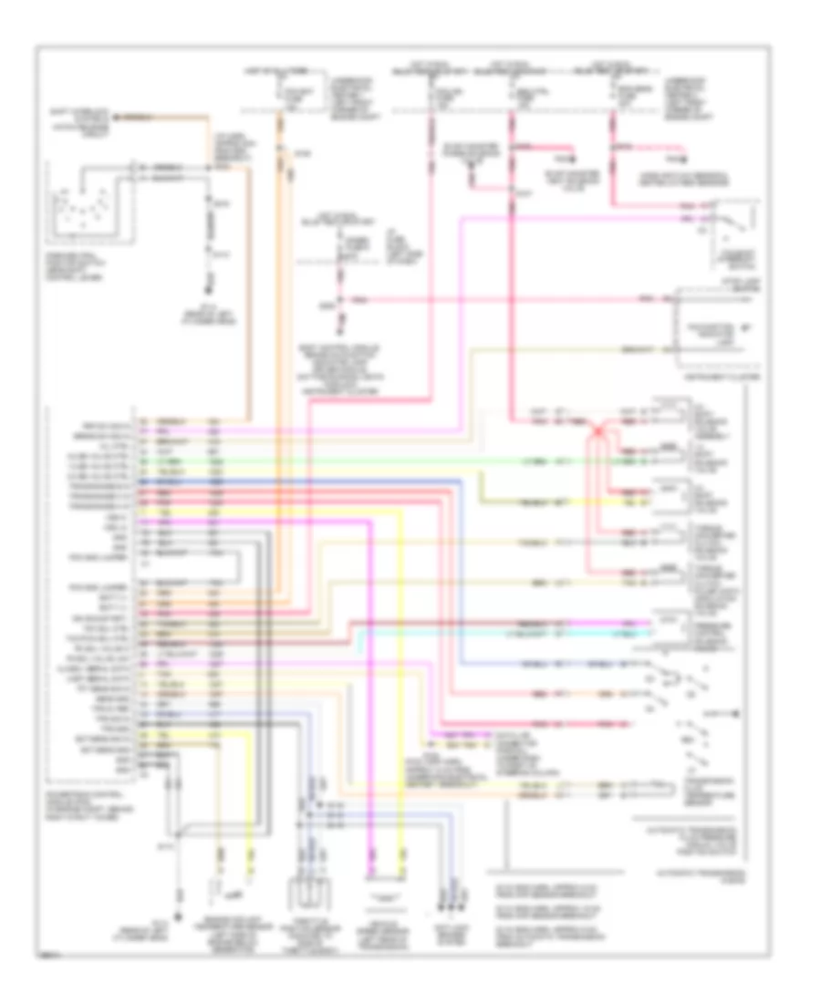 5 7L VIN G Transmission Wiring Diagram A T for Pontiac Firebird Trans Am 1998