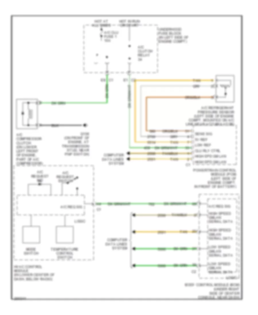 Compressor Wiring Diagram for Pontiac G6 2005