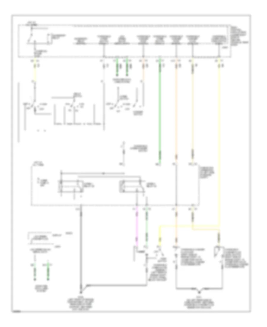 Электросхема стеклоочистителя, дворников и омывателя для Pontiac G6 2005