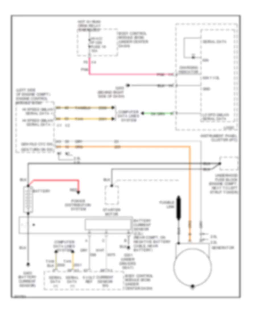 Charging Wiring Diagram for Pontiac G5 2009