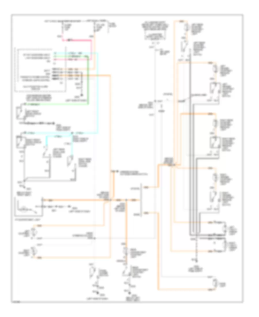 Courtesy Lamps Wiring Diagram for Pontiac Grand Am GT 1998