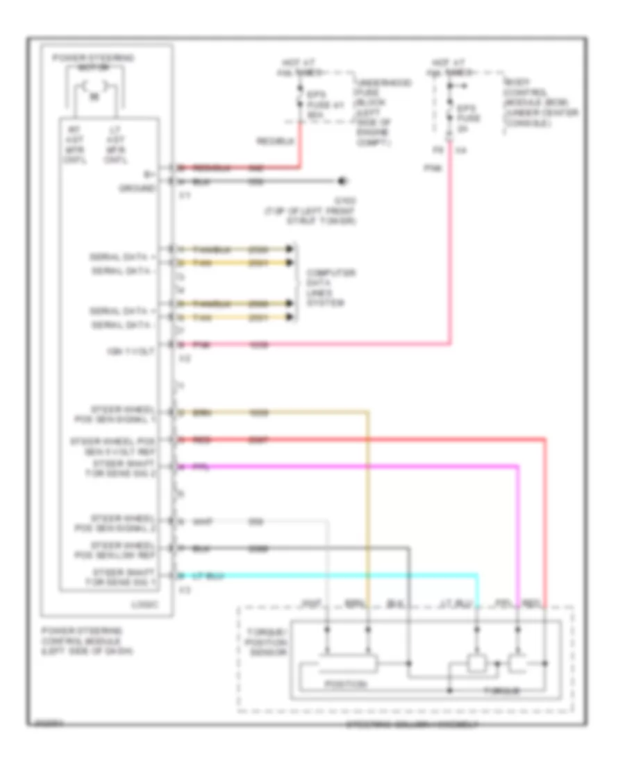 Electronic Power Steering Wiring Diagram for Pontiac G6 2009