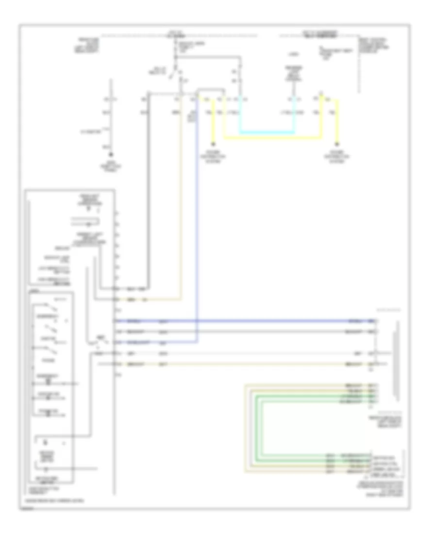 Electrochromic Mirror Wiring Diagram, Except Convertible for Pontiac G6 2009
