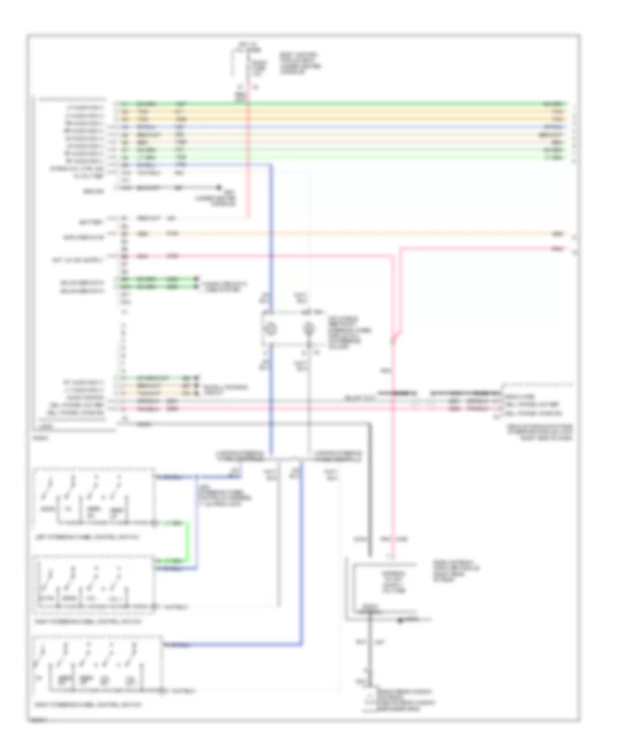 8-Speaker System Wiring Diagram, Convertible (1 of 2) for Pontiac G6 2009