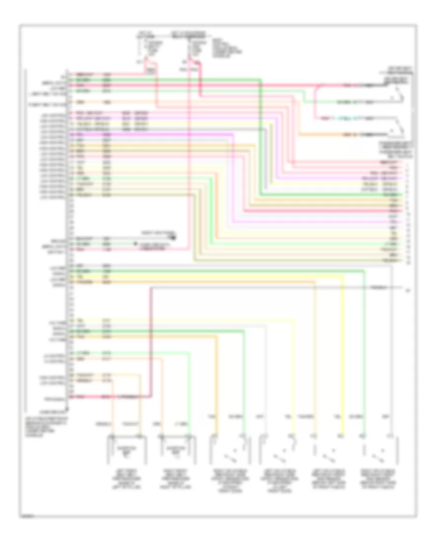 Supplemental Restraints Wiring Diagram 1 of 3 for Pontiac G6 2009