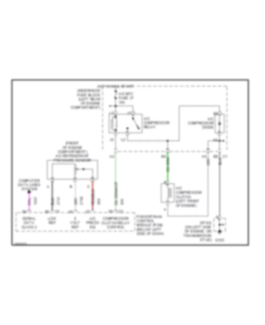 Compressor Wiring Diagram for Pontiac Grand Am SC T 2005
