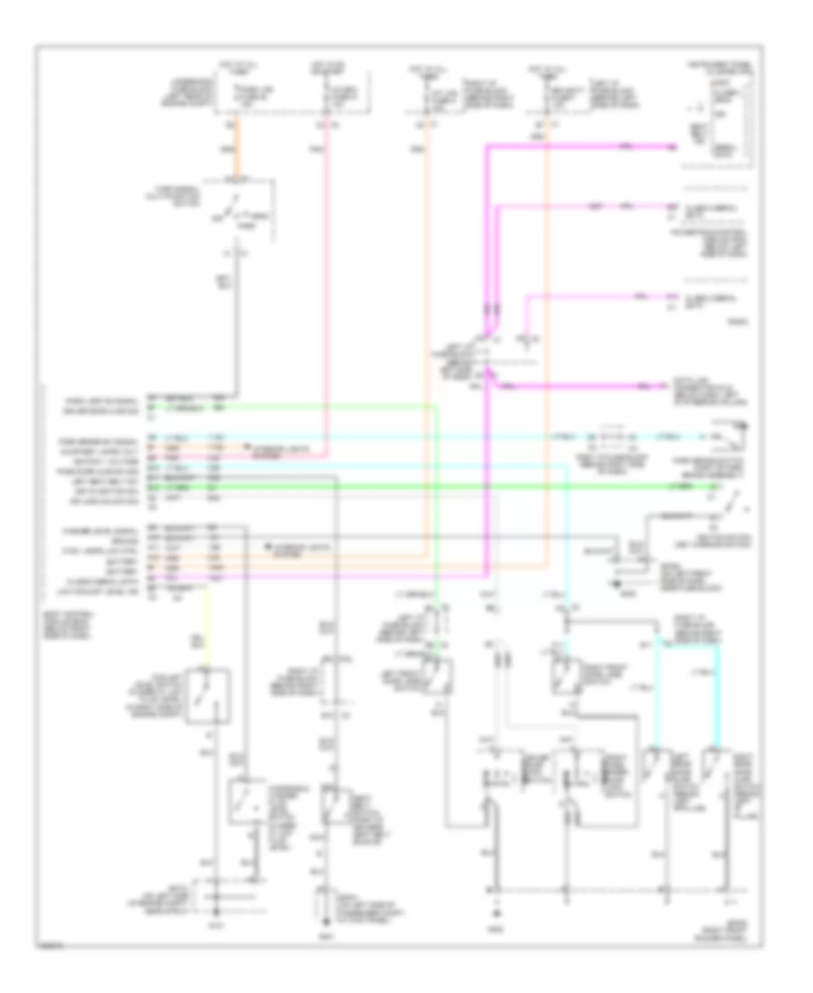 Warning Systems Wiring Diagram for Pontiac Grand Am SC T 2005