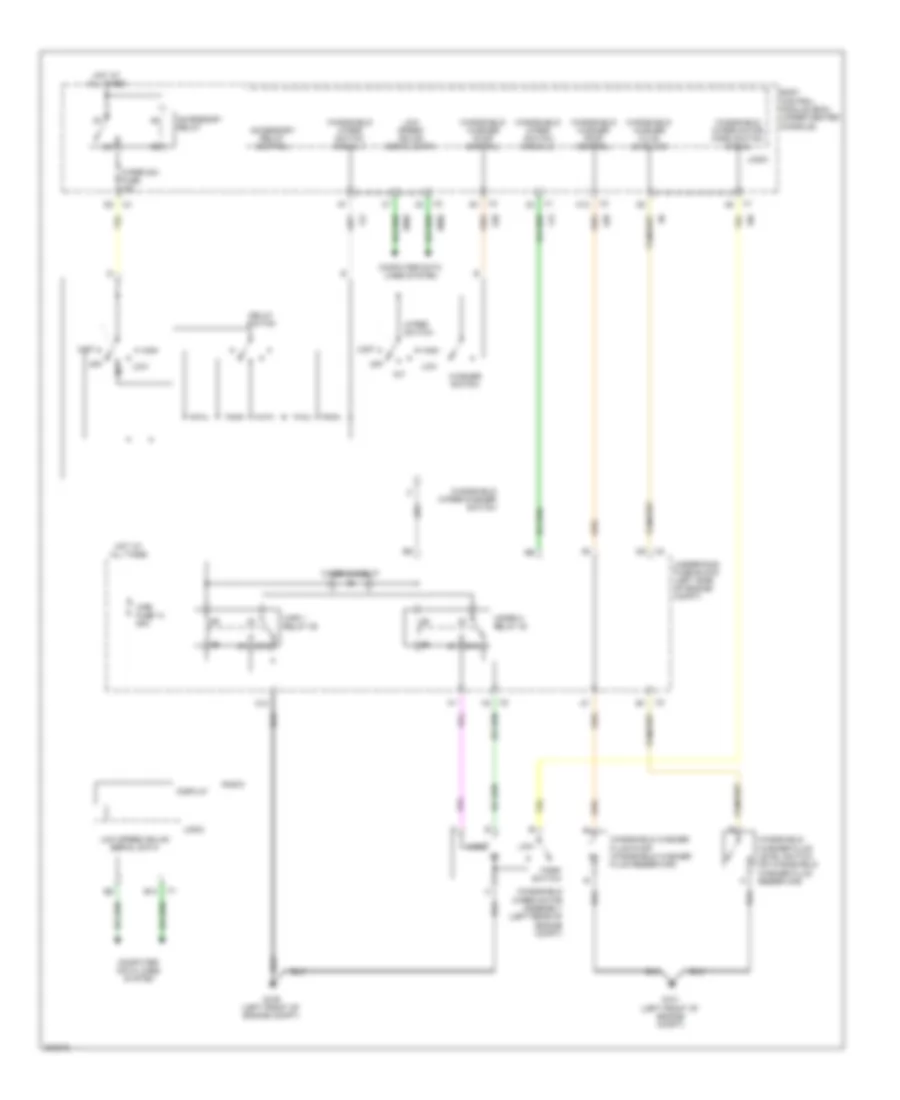 Электросхема стеклоочистителя, дворников и омывателя для Pontiac G6 GT 2009