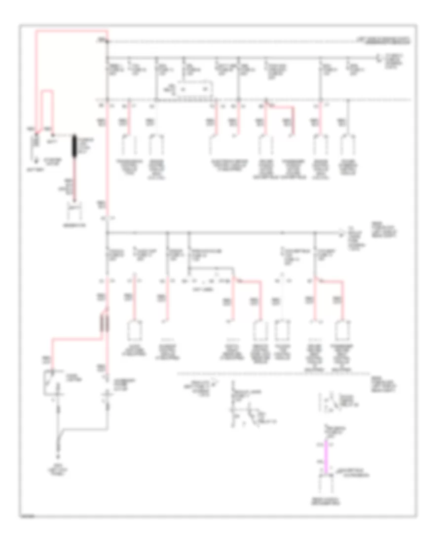 Power Distribution Wiring Diagram 1 of 5 for Pontiac G6 GXP 2009