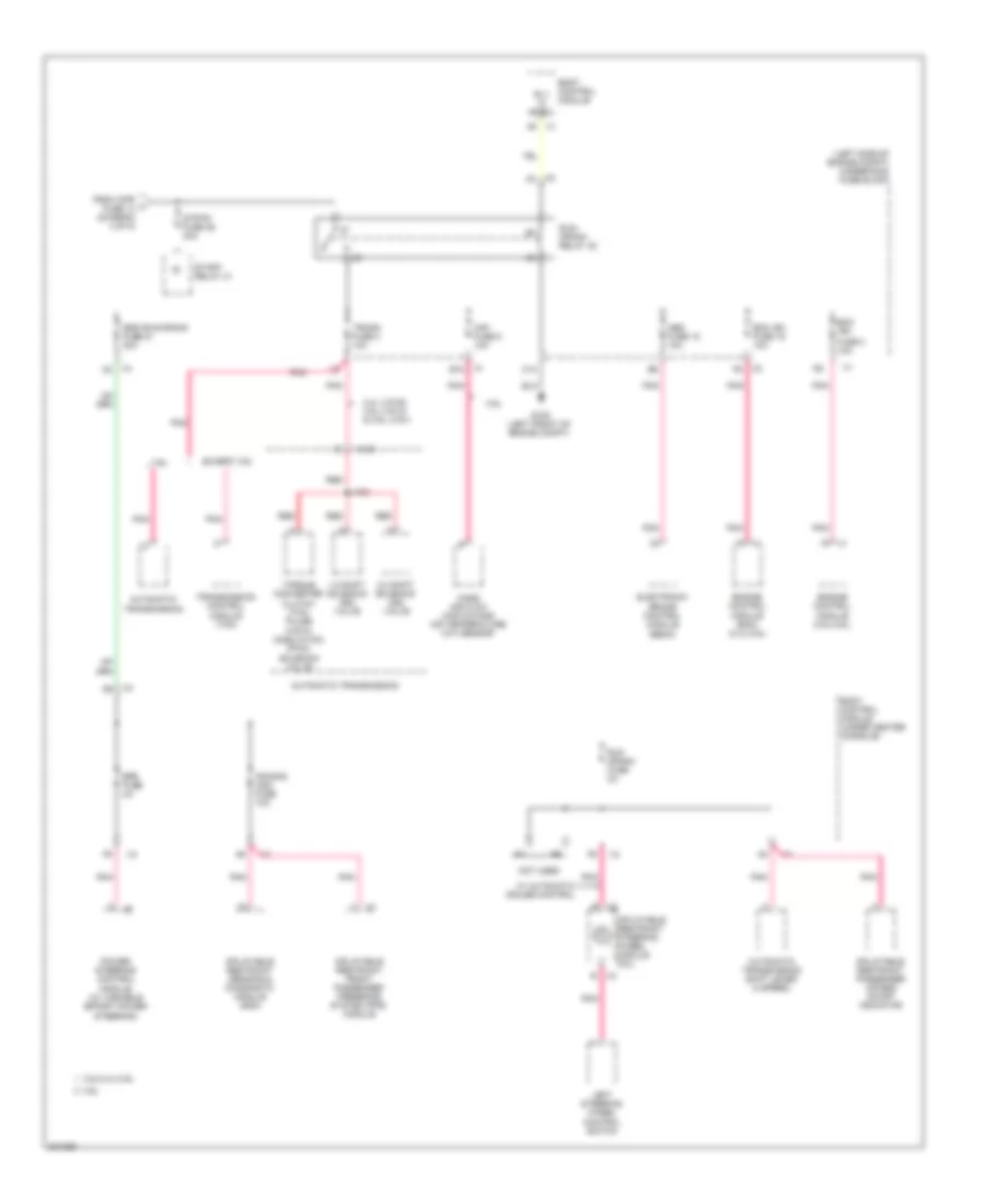 Power Distribution Wiring Diagram (5 of 5) for Pontiac G6 GXP 2009