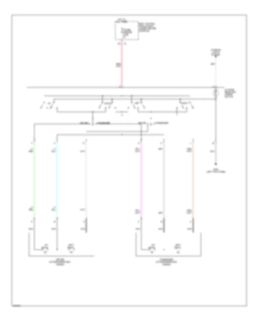 Power Mirrors Wiring Diagram for Pontiac G6 GXP 2009