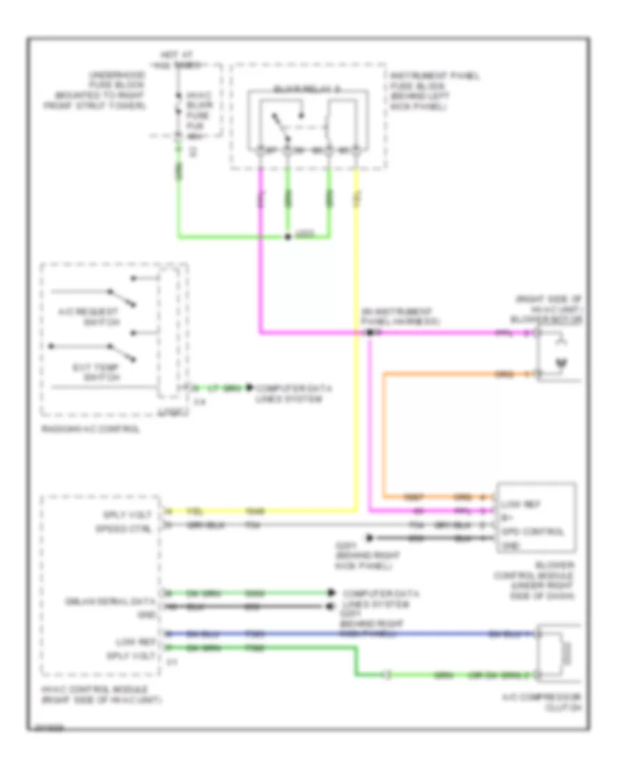 Compressor Wiring Diagram for Pontiac G8 2009