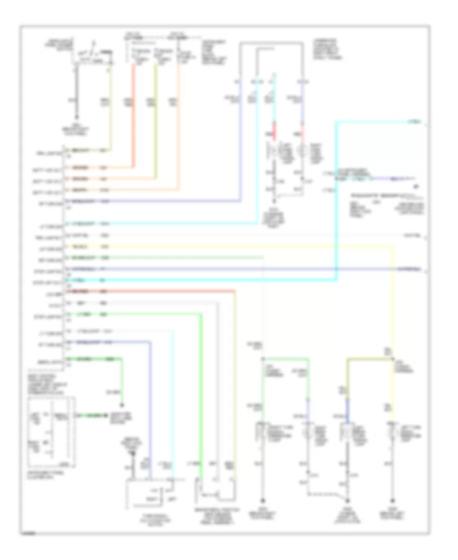 Exterior Lamps Wiring Diagram 1 of 2 for Pontiac G8 2009