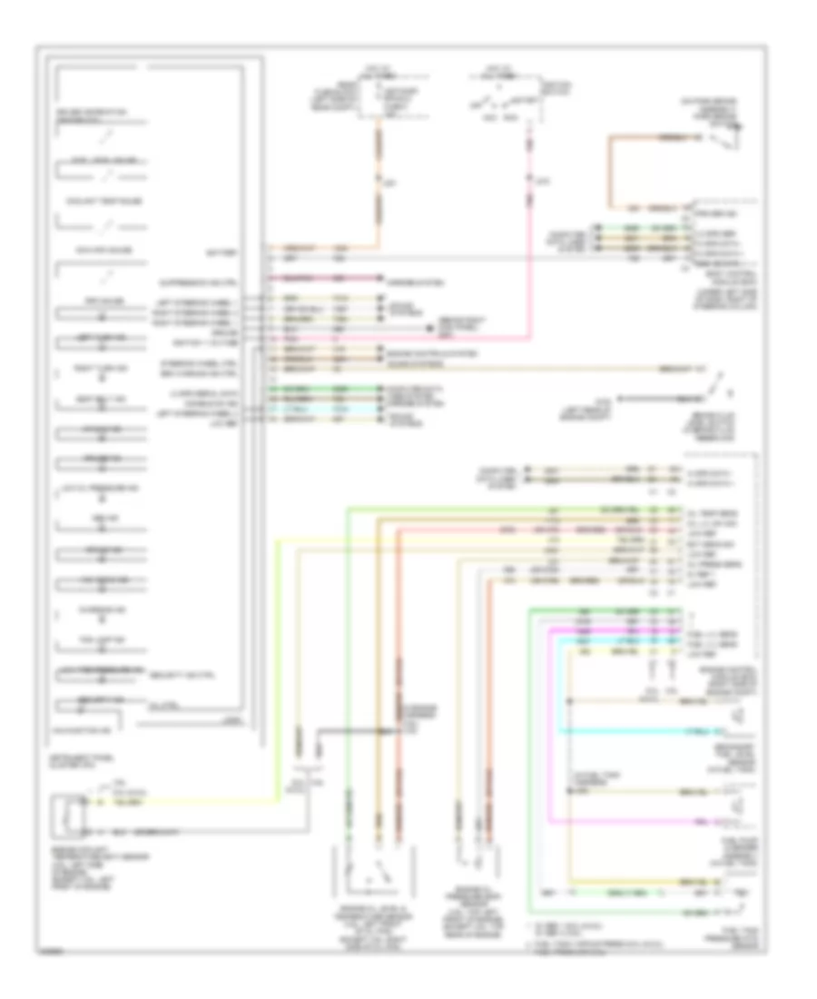 Instrument Cluster Wiring Diagram for Pontiac G8 2009