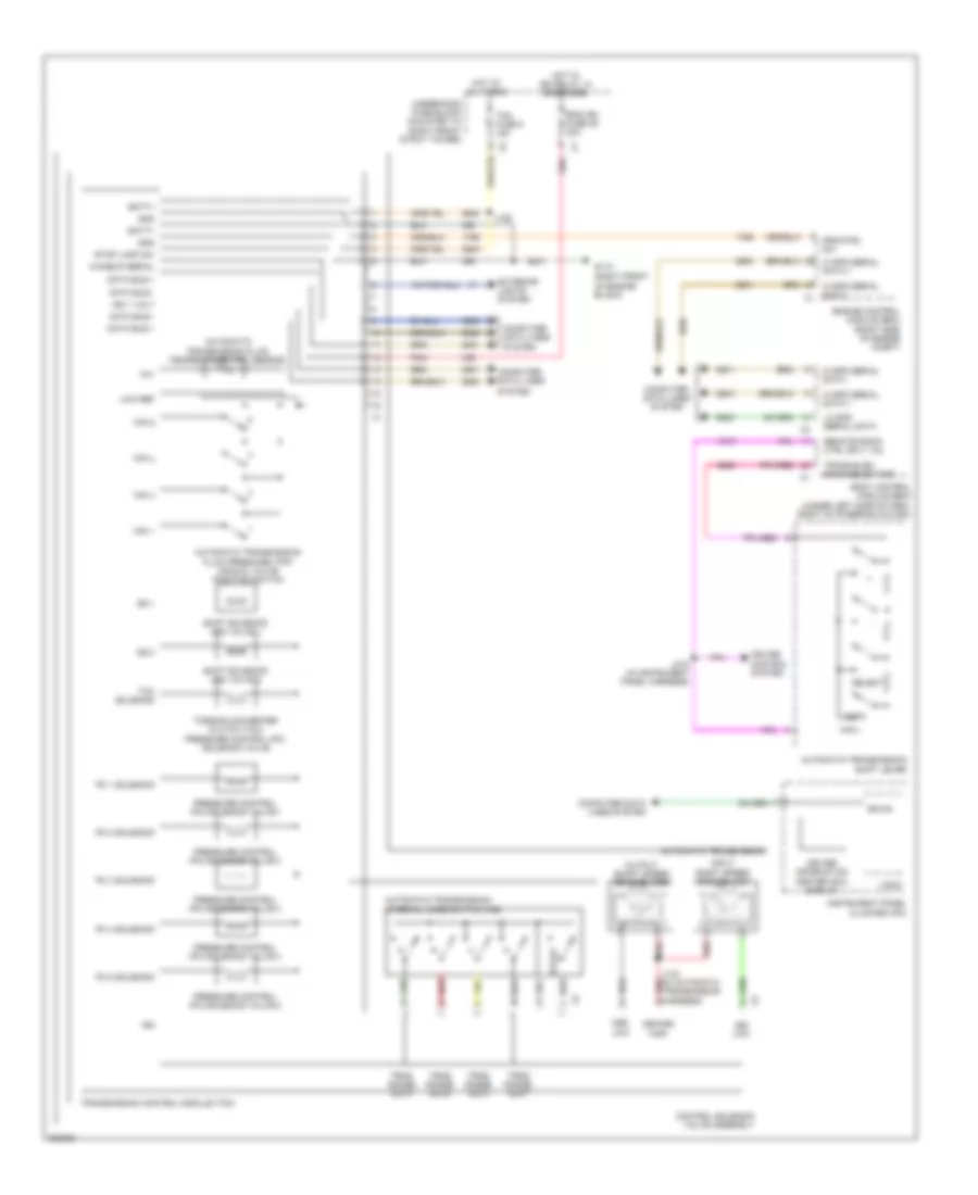 Transmission Wiring Diagram 6 Speed A T for Pontiac G8 2009