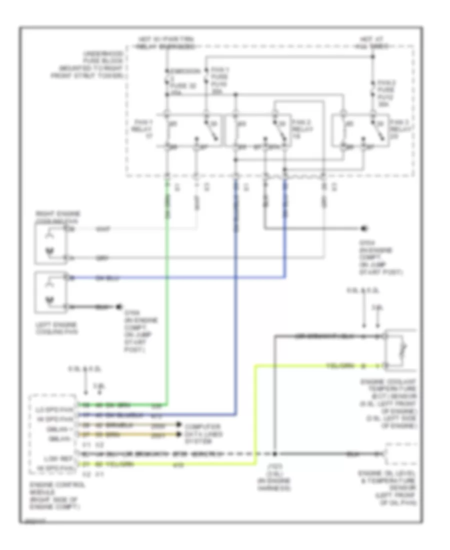 Cooling Fan Wiring Diagram for Pontiac G8 GXP 2009