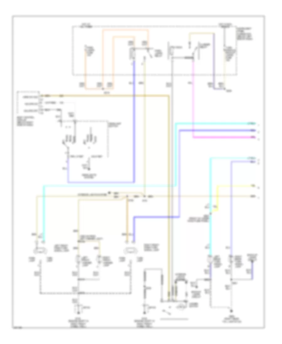Exterior Lamps Wiring Diagram (1 of 2) for Pontiac GTO 2005