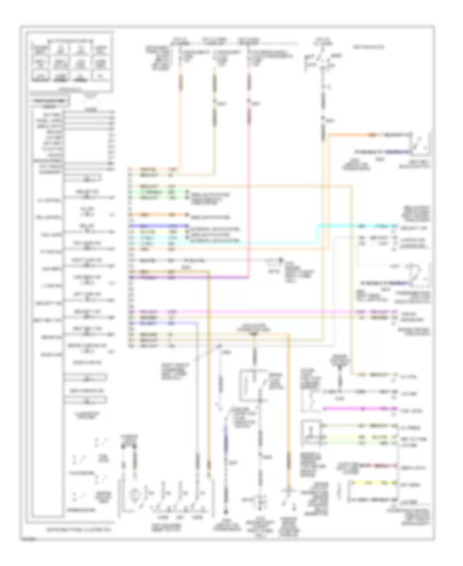 Instrument Cluster Wiring Diagram for Pontiac GTO 2005