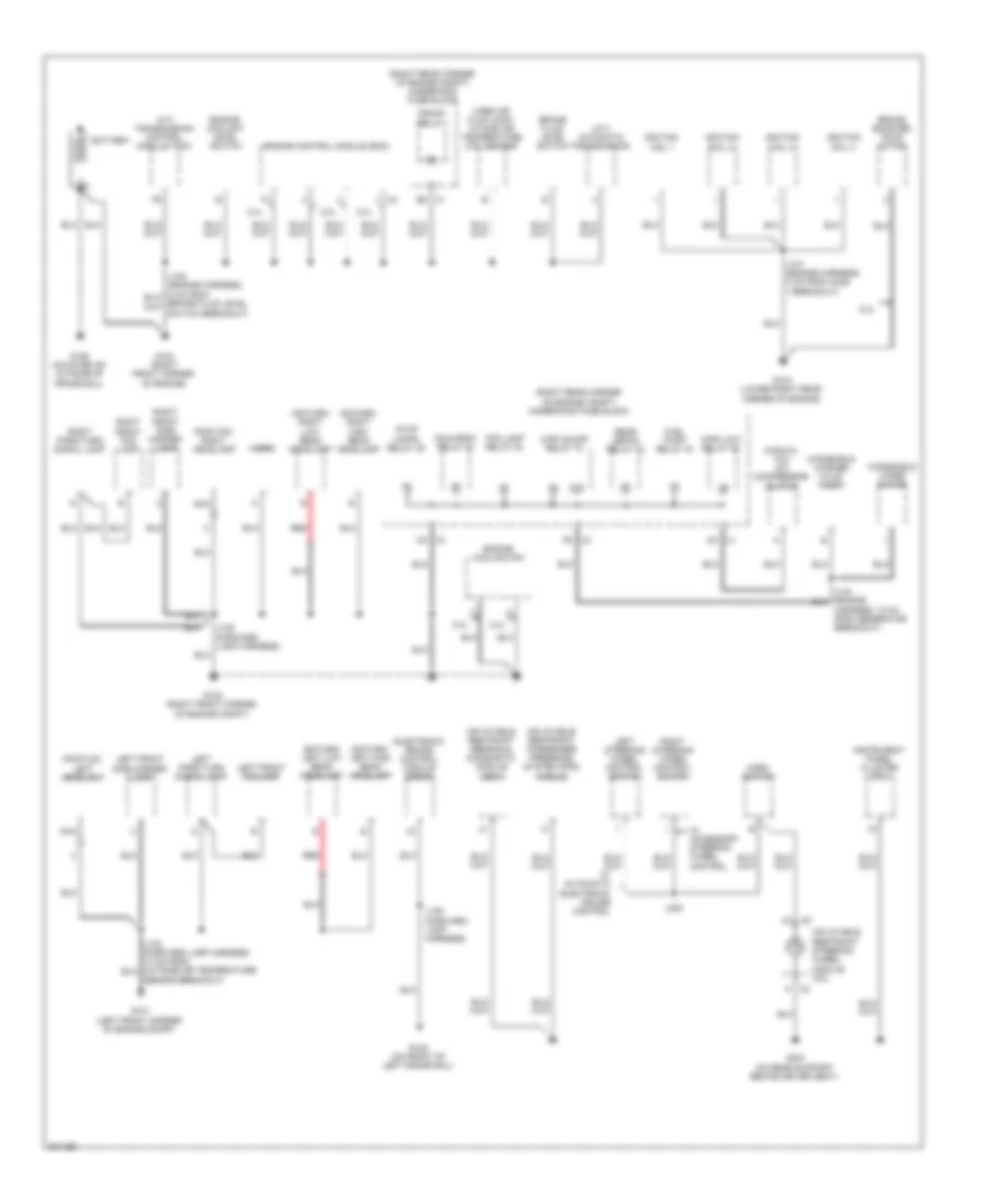 Ground Distribution Wiring Diagram 1 of 2 for Pontiac Solstice 2009