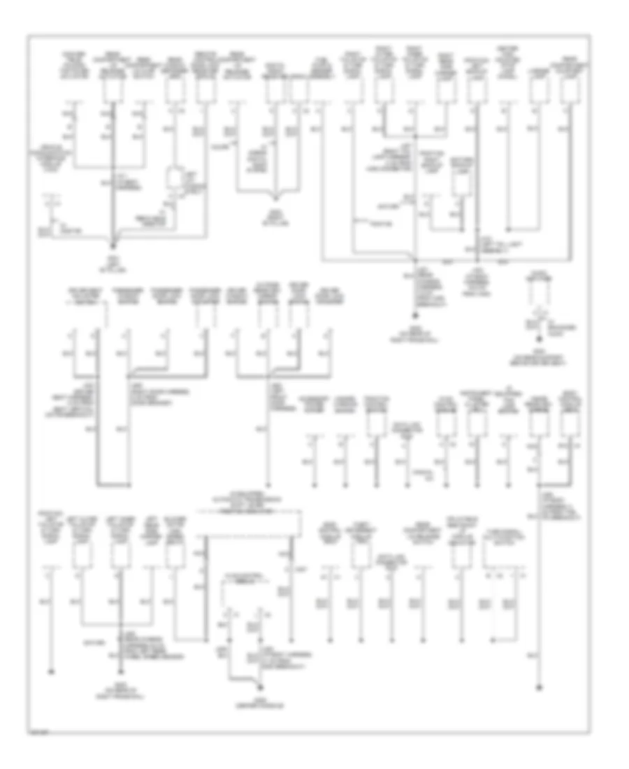 Ground Distribution Wiring Diagram (2 of 2) for Pontiac Solstice 2009