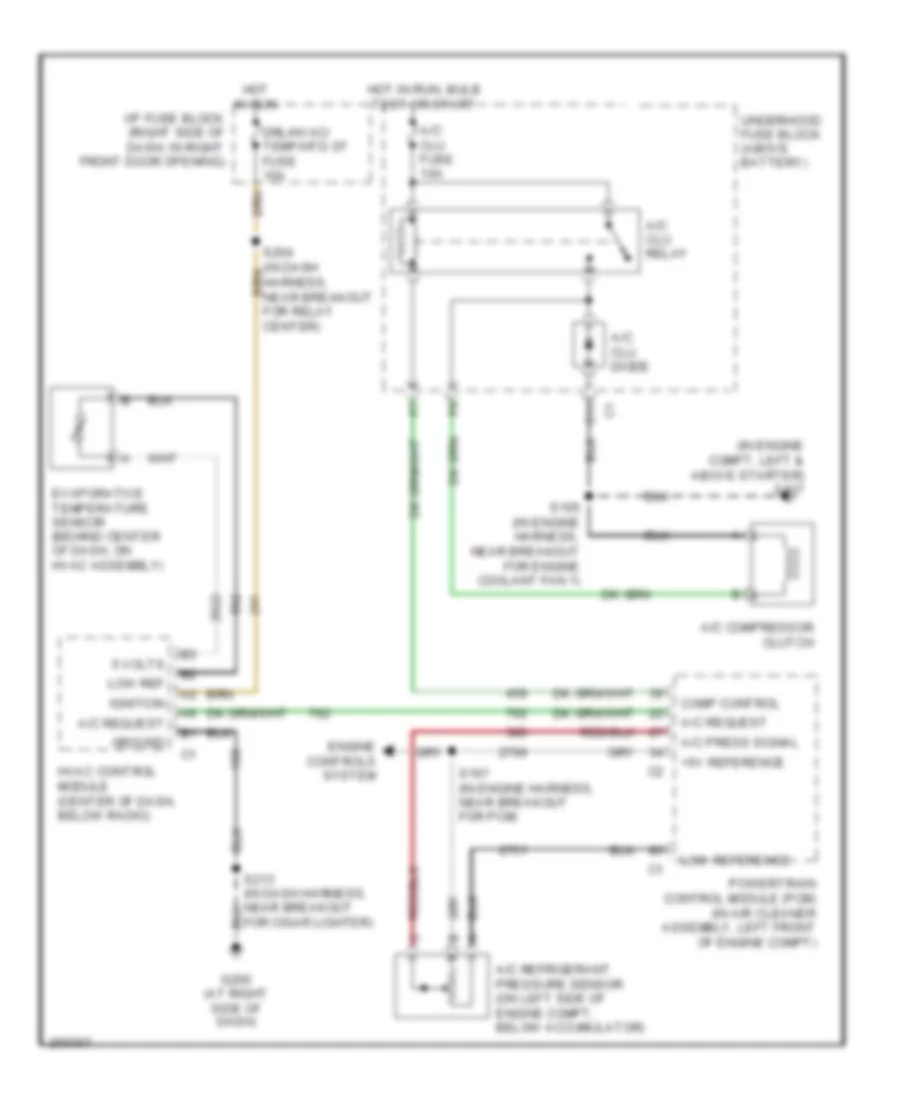 Compressor Wiring Diagram for Pontiac Montana 2005
