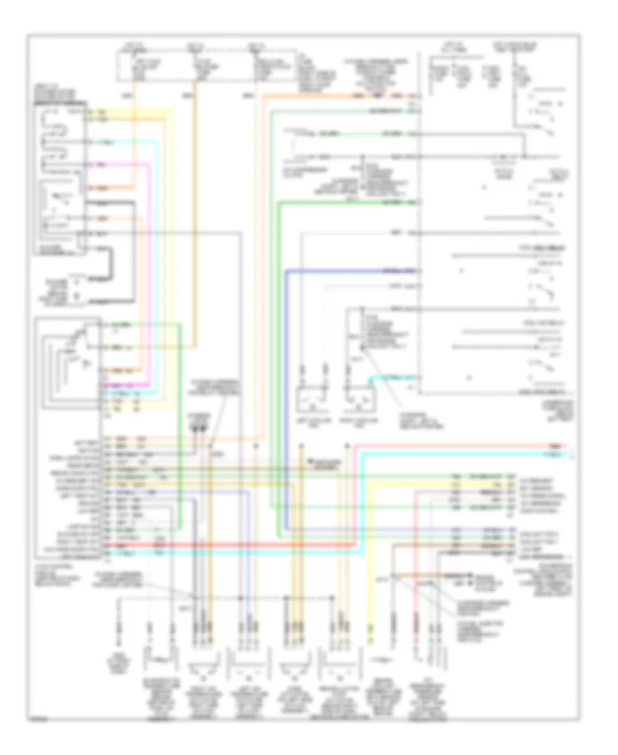 Manual AC Wiring Diagram, with Video Entertainment (1 of 2) for Pontiac Montana 2005