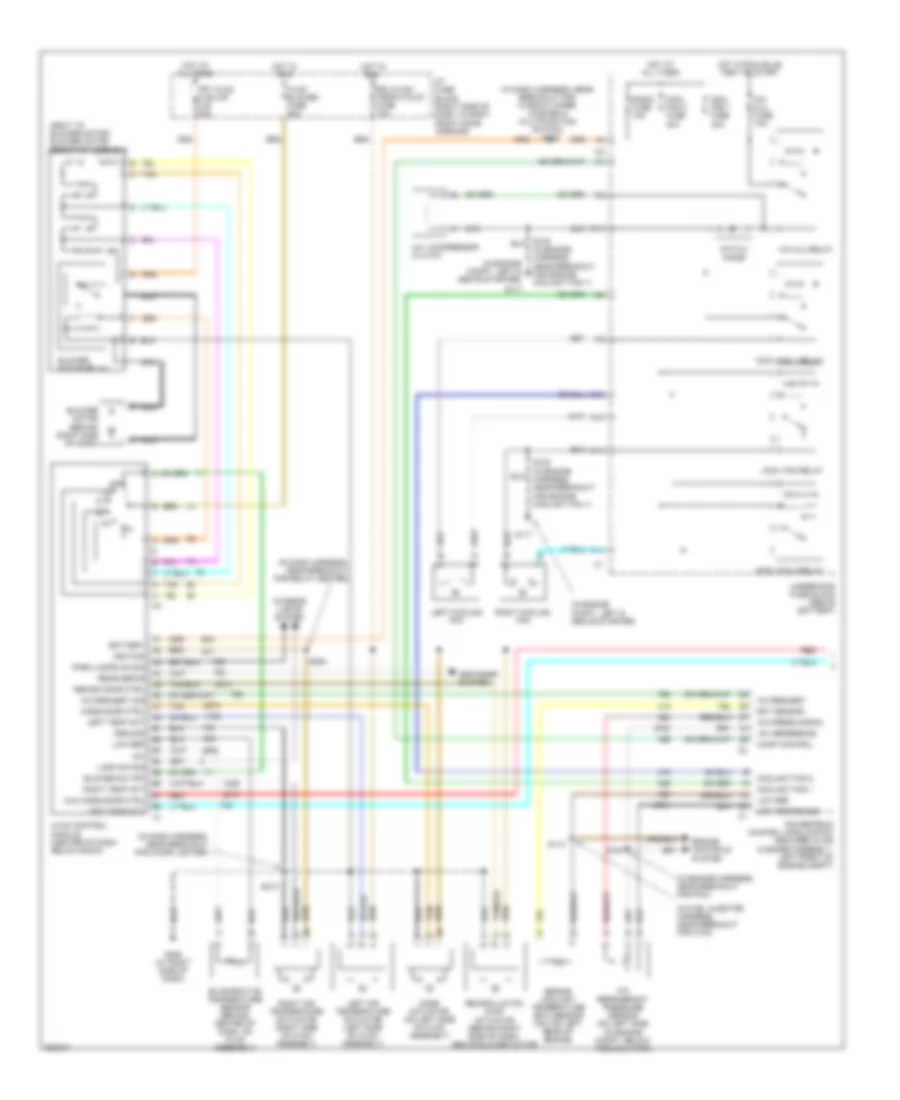 Manual AC Wiring Diagram, without Video Entertainment (1 of 2) for Pontiac Montana 2005
