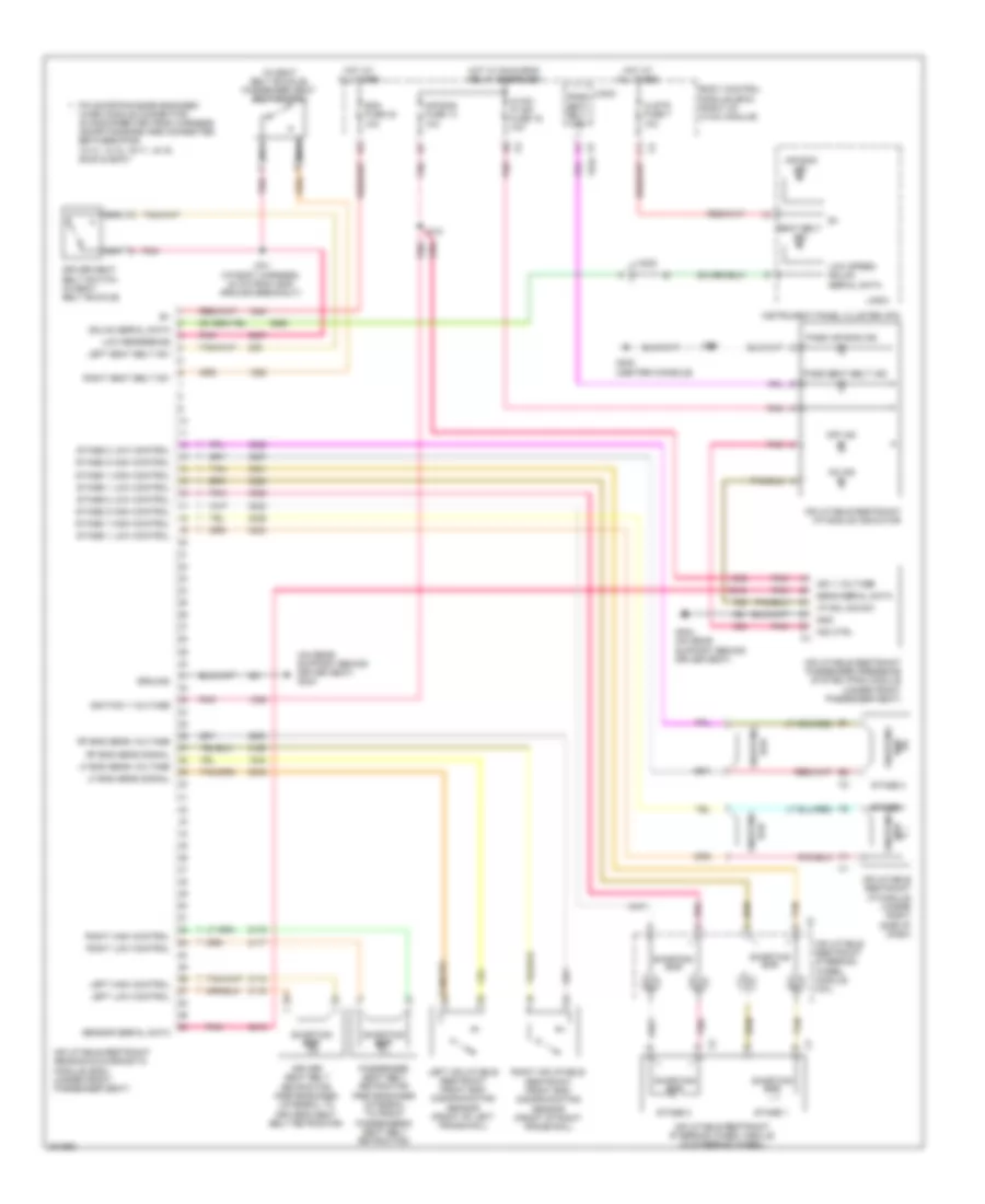 Supplemental Restraints Wiring Diagram for Pontiac Solstice GXP 2009