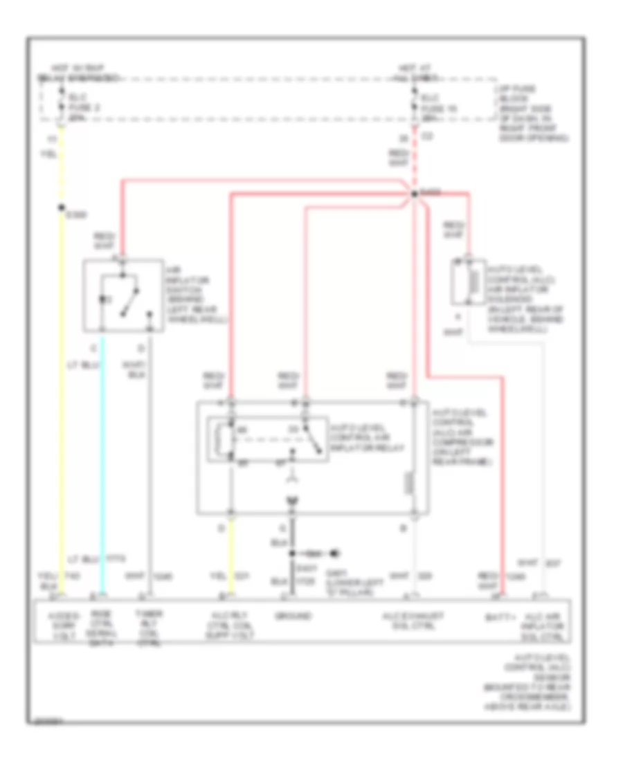 Electronic Suspension Wiring Diagram for Pontiac Montana SV6 2005