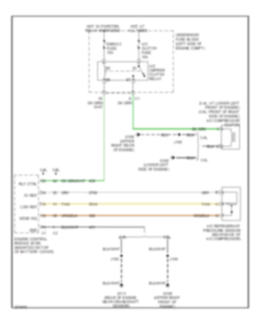 Compressor Wiring Diagram for Pontiac Torrent 2009